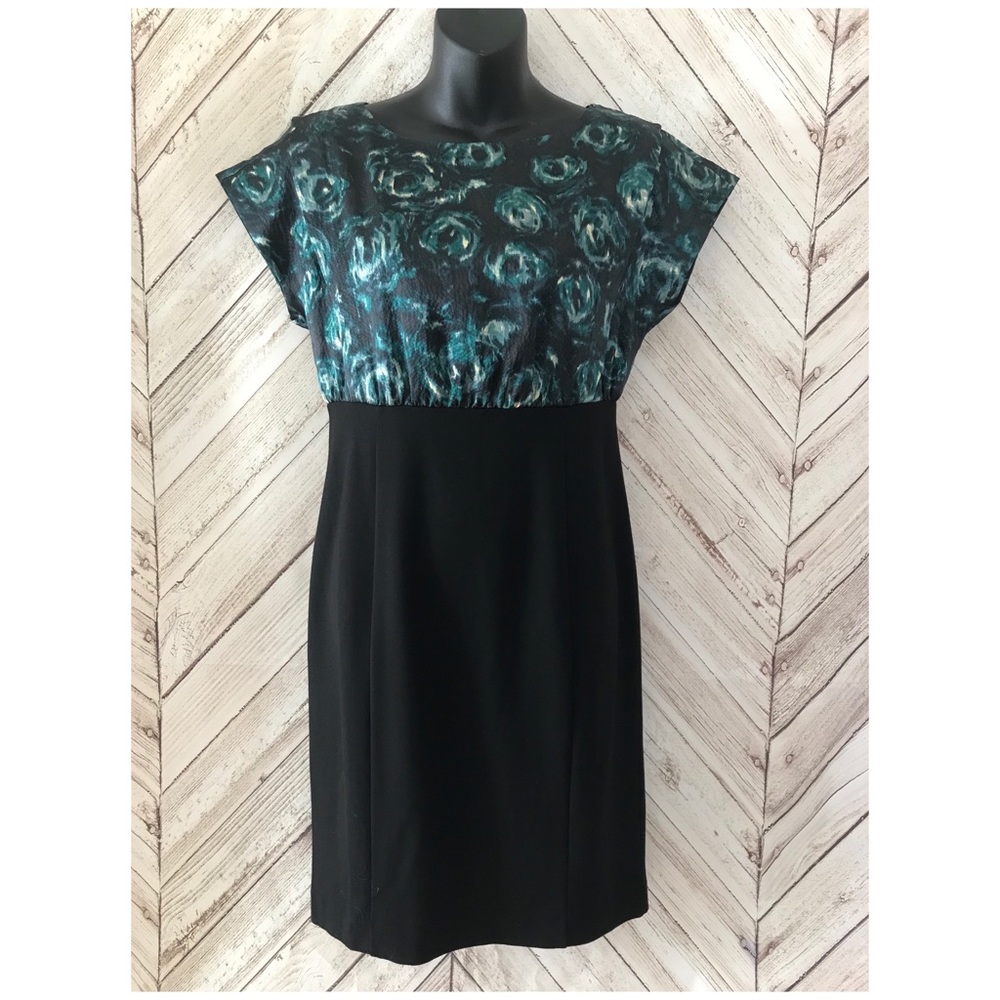 Ann Taylor Rose Print Sheath Dress Career Office